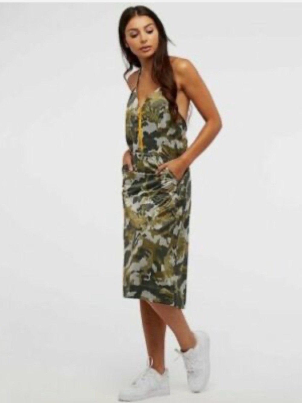 Nike NSW Woven Camo Dress Size XS Sporty